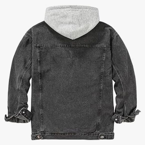 DOSLAVIDA Men's/Unisex Distressed Denim Button Down Jean Jacket - NWT - Picture 3 of 7